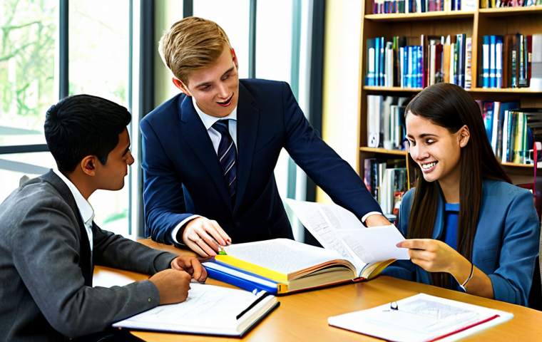 환경자격증 대비 스터디 그룹 - Collaborative Study Session**

"A diverse group of students, both male and female, fully clothed in ...