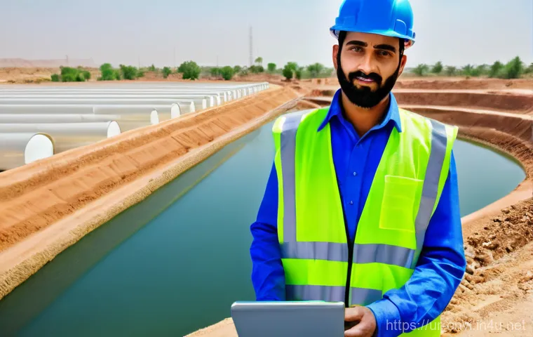 환경기술사 시험 공부 사례 - **Prompt:** A Pakistani environmental engineer, in their late 20s or early 30s, wearing modest profe...