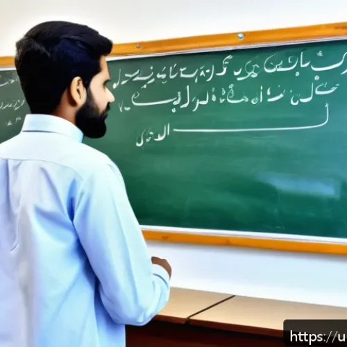 환경기사 필기 과목별 공략법 - A detailed educational scene depicting an Urdu-speaking environmental engineer explaining the concep...