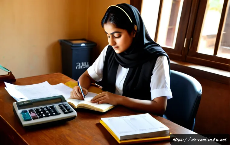 Home 15 환경기사 자격증 합격 노하우 - Photorealistic study scene for environmental engineering certification success: a focused Pakistani ...